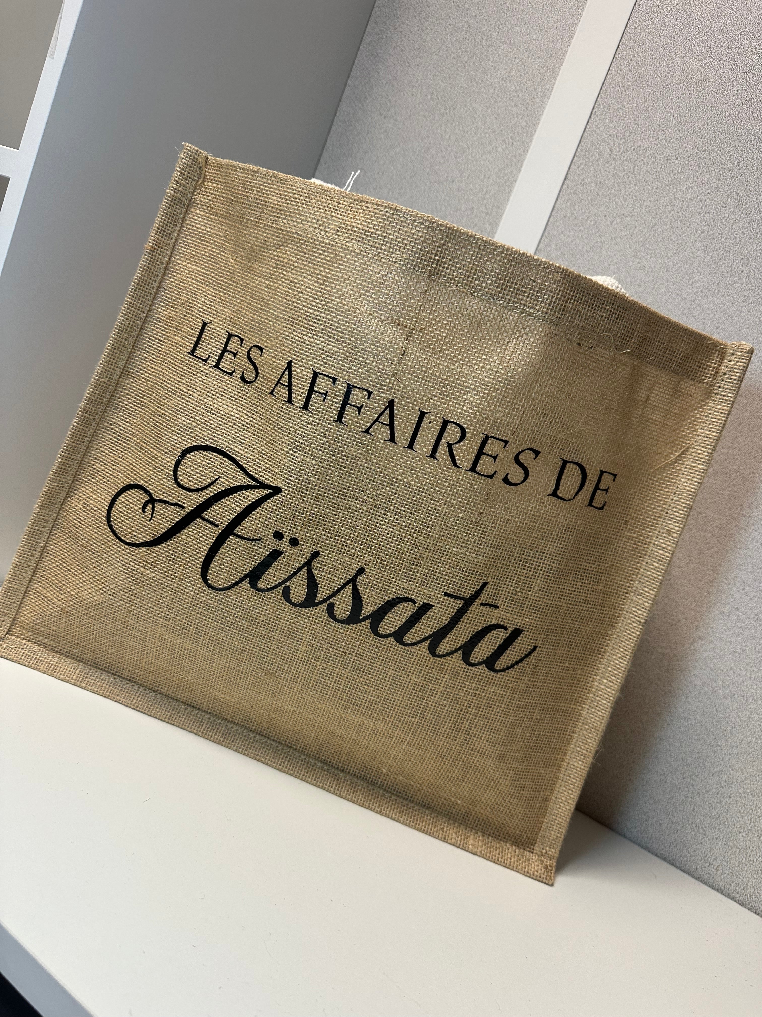 Sac en jutes personnalisée