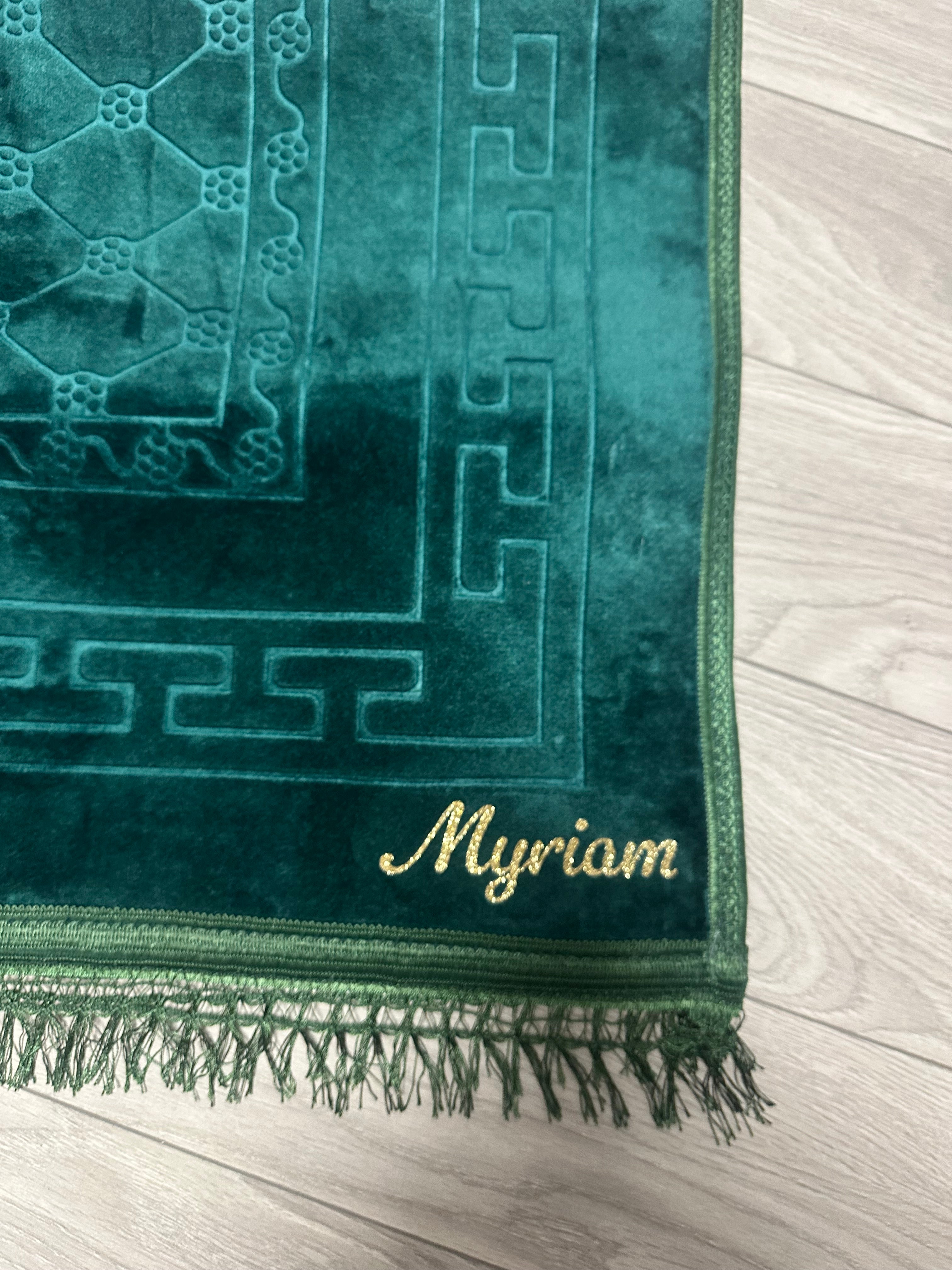 Tapis de prière personnalisée