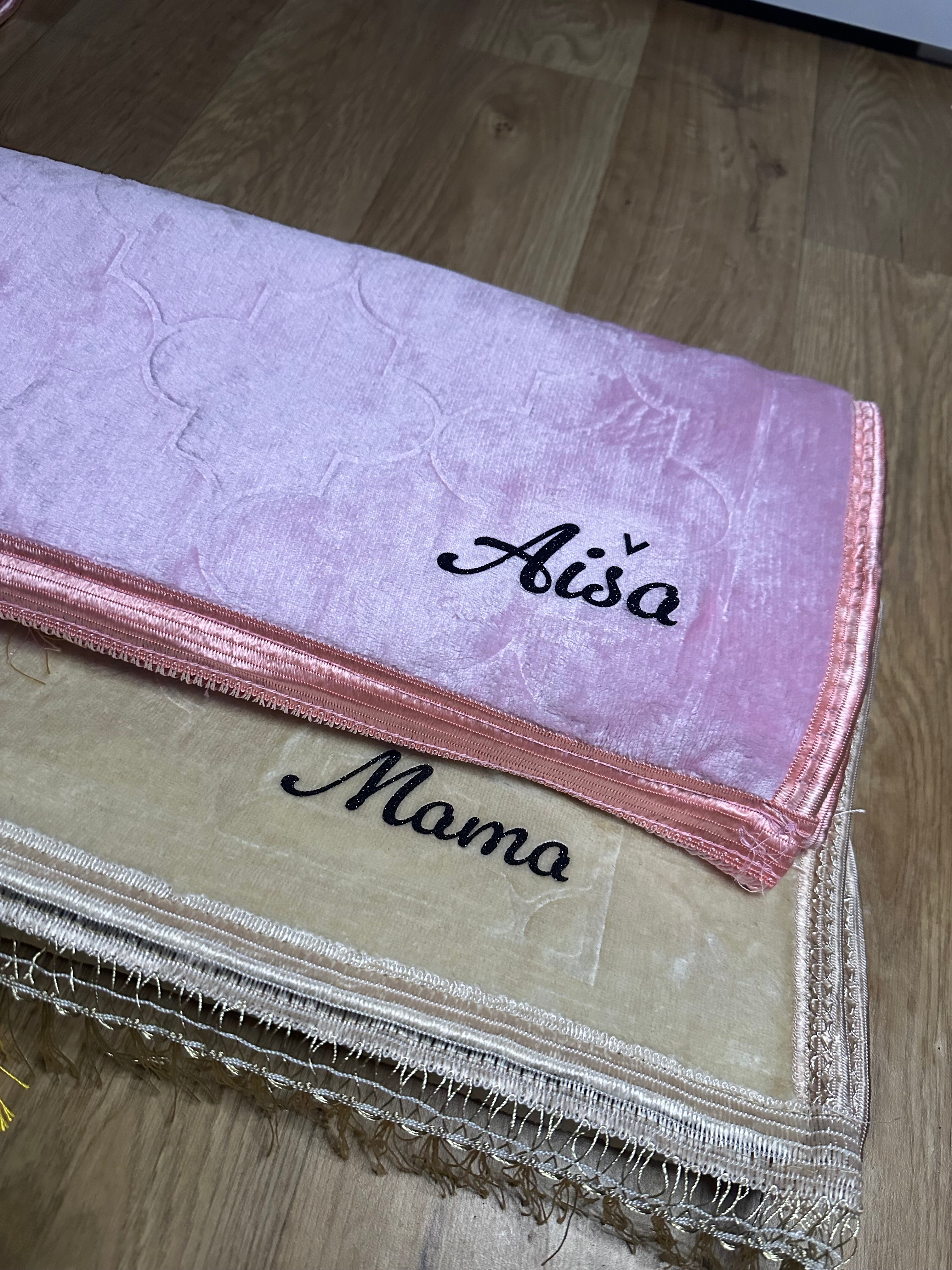 Tapis de prière personnalisée